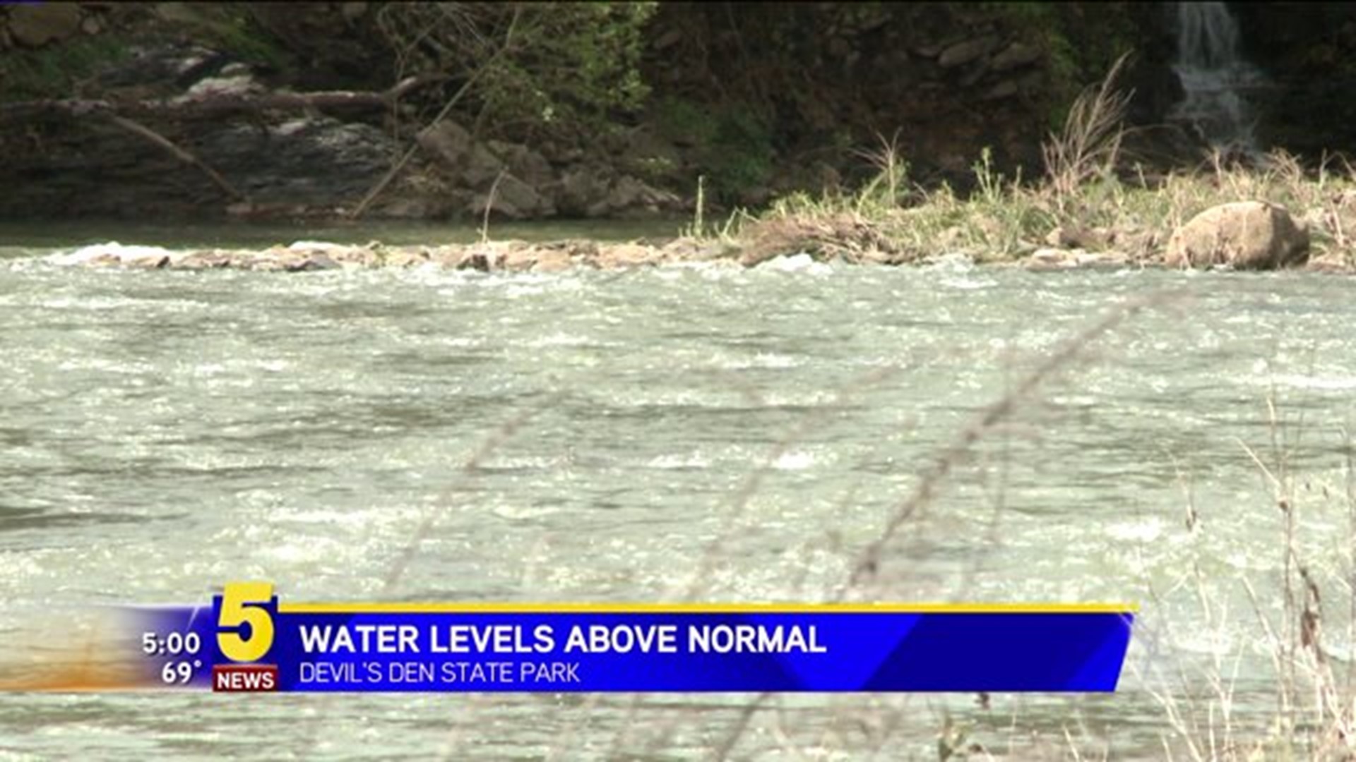 Devil's Den Floodgates Open To Release Water After Recent Rain |  