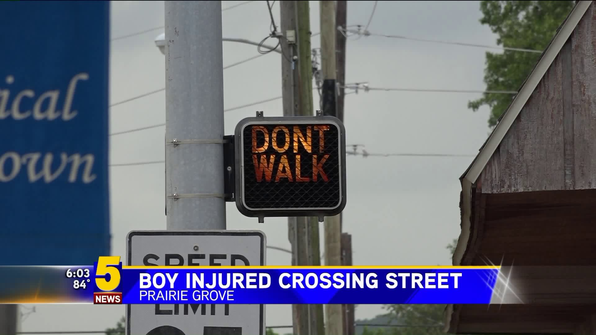 Boy Injured Crossing Street