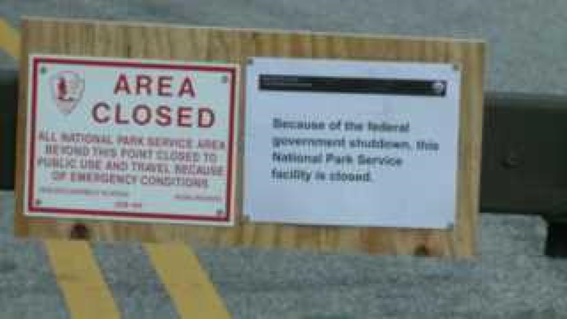 Pea Ridge National Park Closed