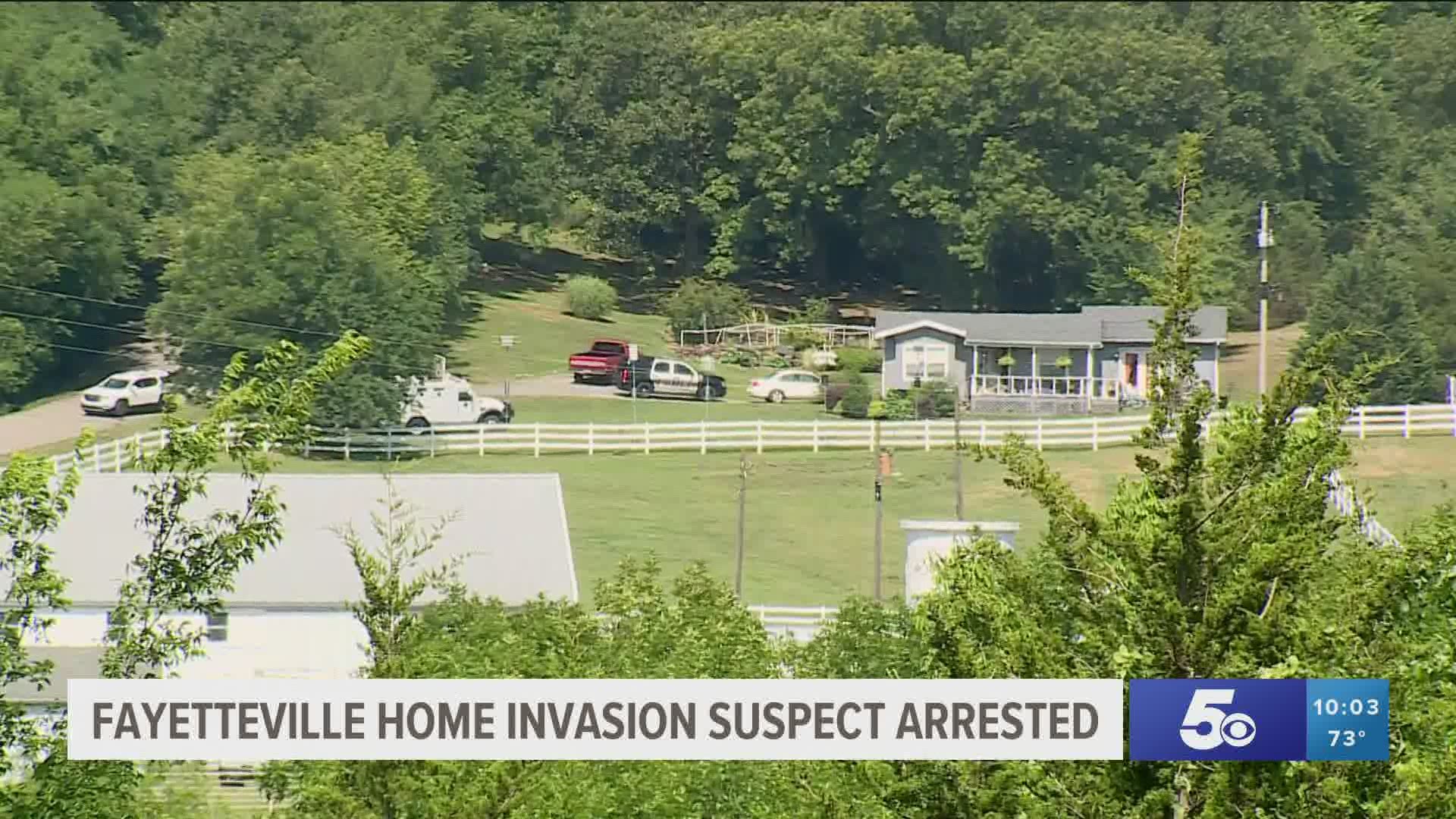 Fayetteville home invasion suspect arrested.