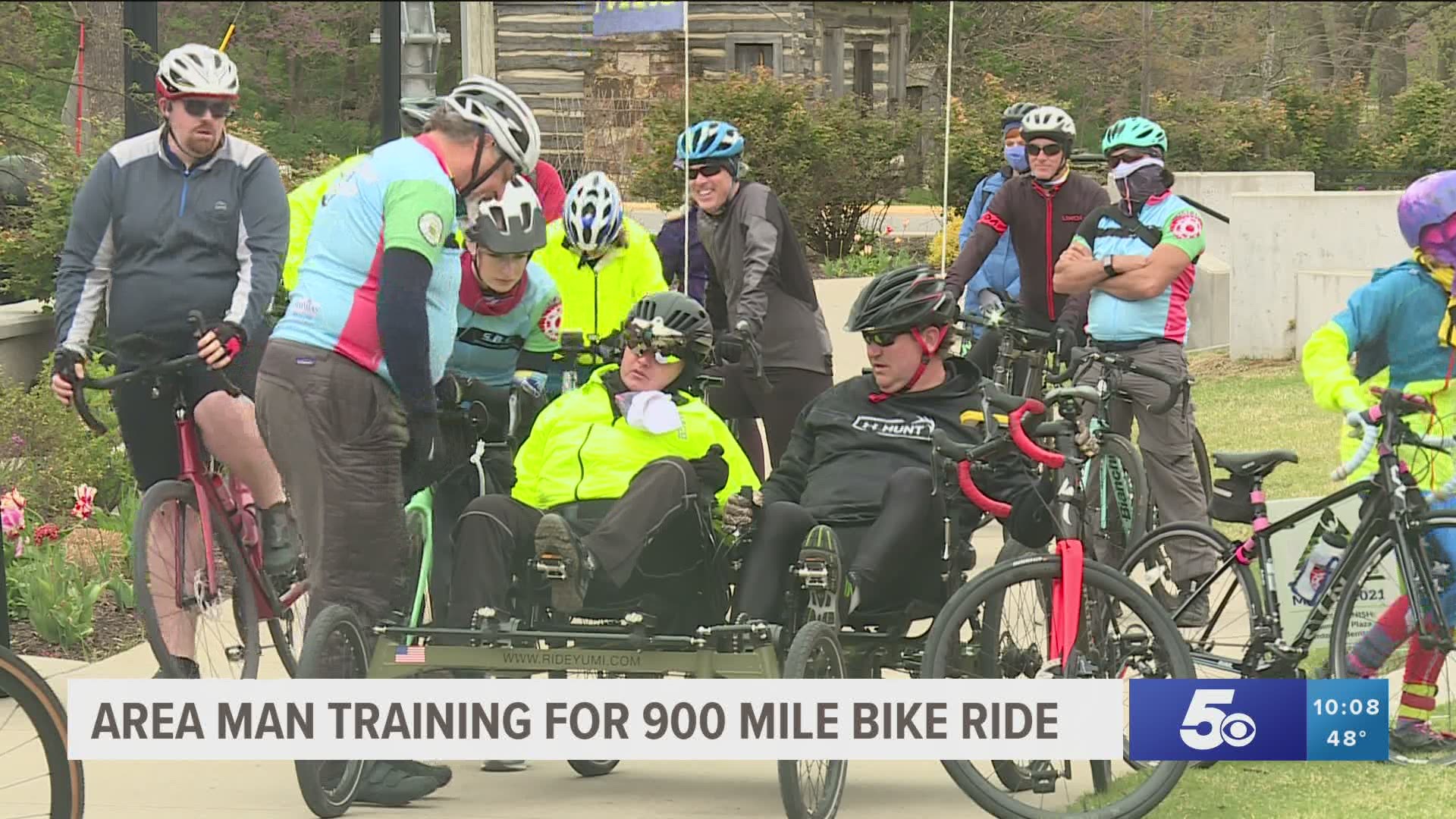 Josh Fohner, 31 of Springdale is training for the bike ride of a lifetime after suffering from a traumatic brain injury in 2016.
