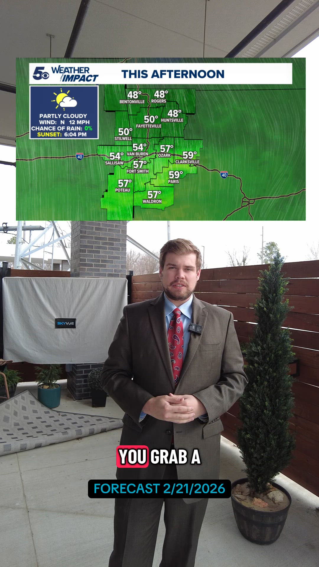 The forecast shows a cool and dry weekend ahead | 5newsonline.com