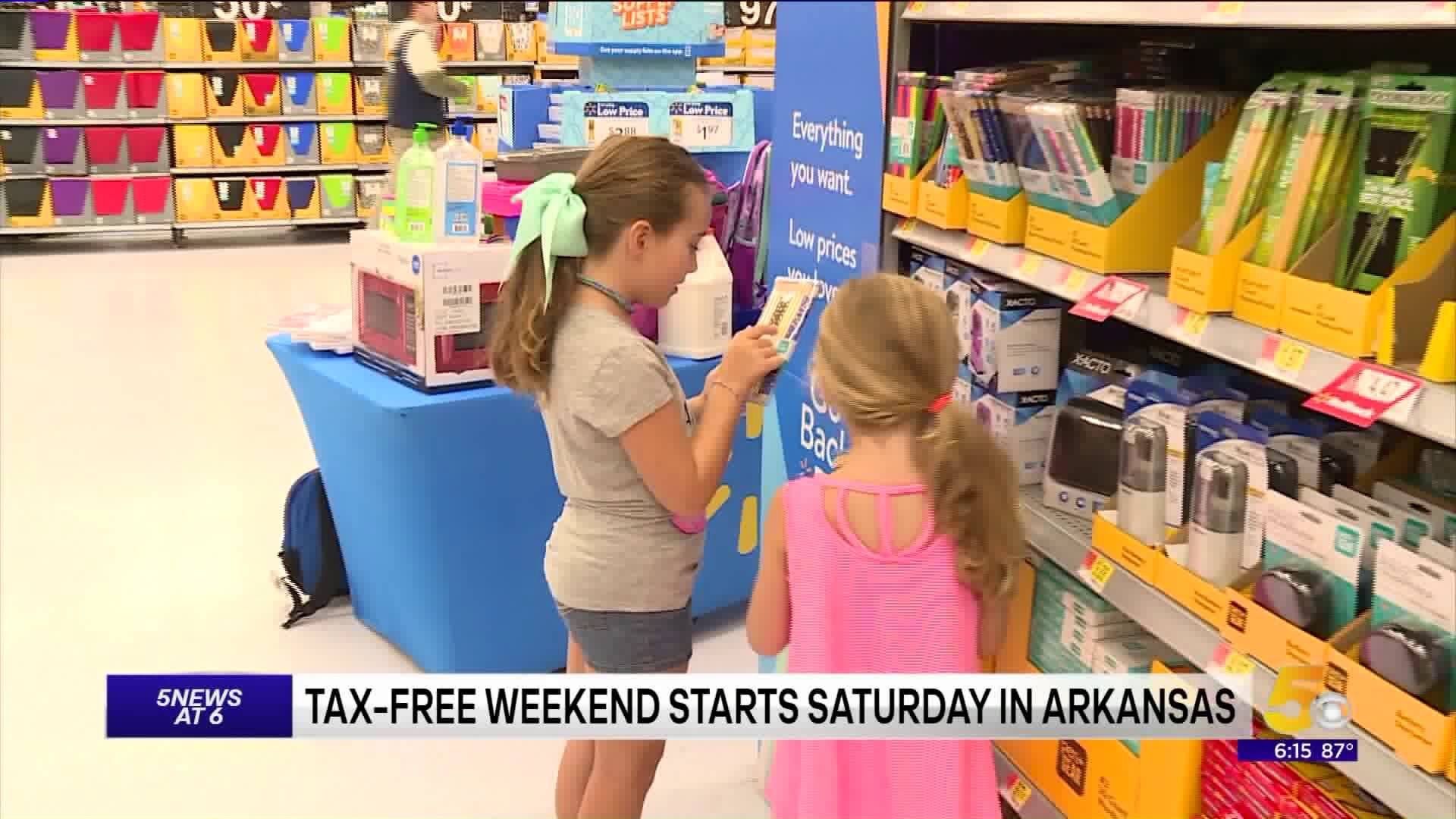 Tax-Free Weekend Starts Saturday In Arkansas