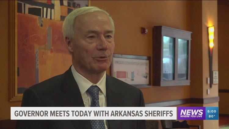 Governor Hutchinson meets with Arkansas sheriffs discussing school safety