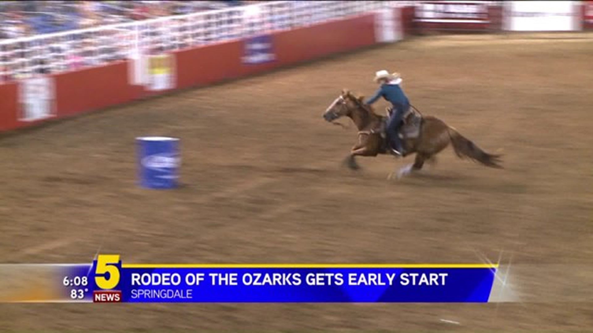 RODEO OF THE OZARK MOVED UP