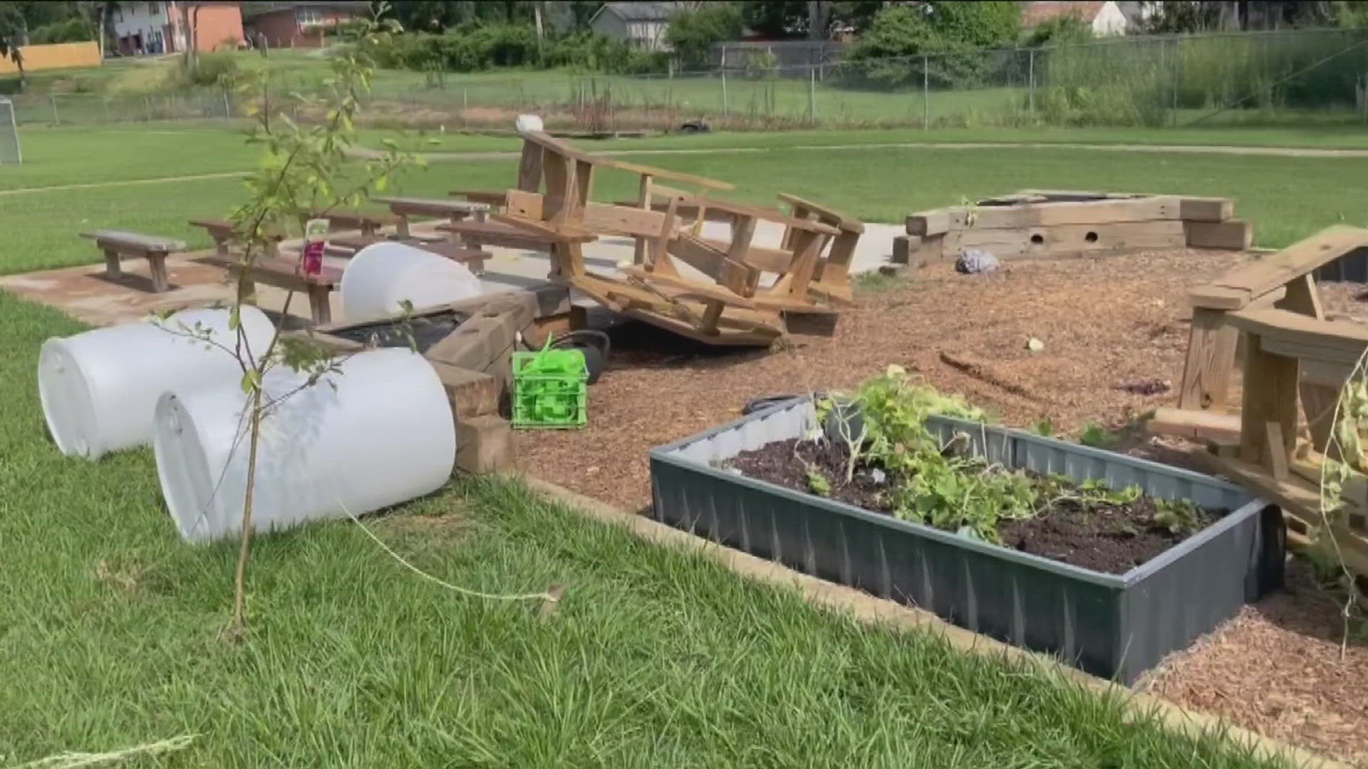 Evan Smith built the outdoor classroom at Ballman Elementary as part of his progress toward becoming an Eagle Scout.