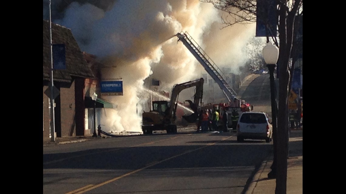 VIDEO Two Buildings Destroyed In Downtown Clarksville Fire