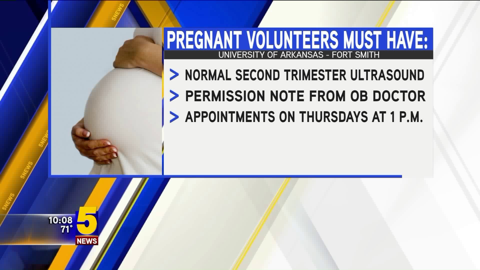 UAFS Looking For Pregnant Volunteers