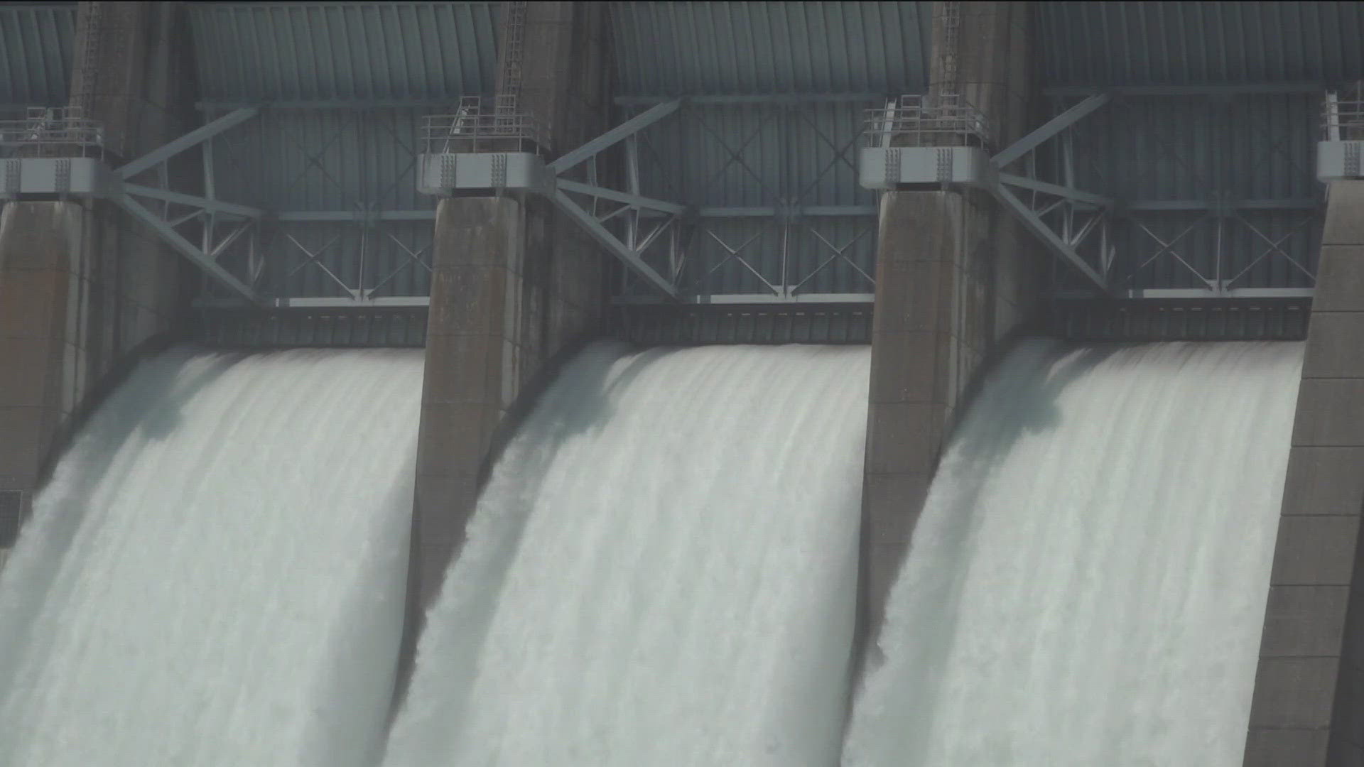 USACE is releasing water from Beaver Lake's dam to manage heavy rainfall.