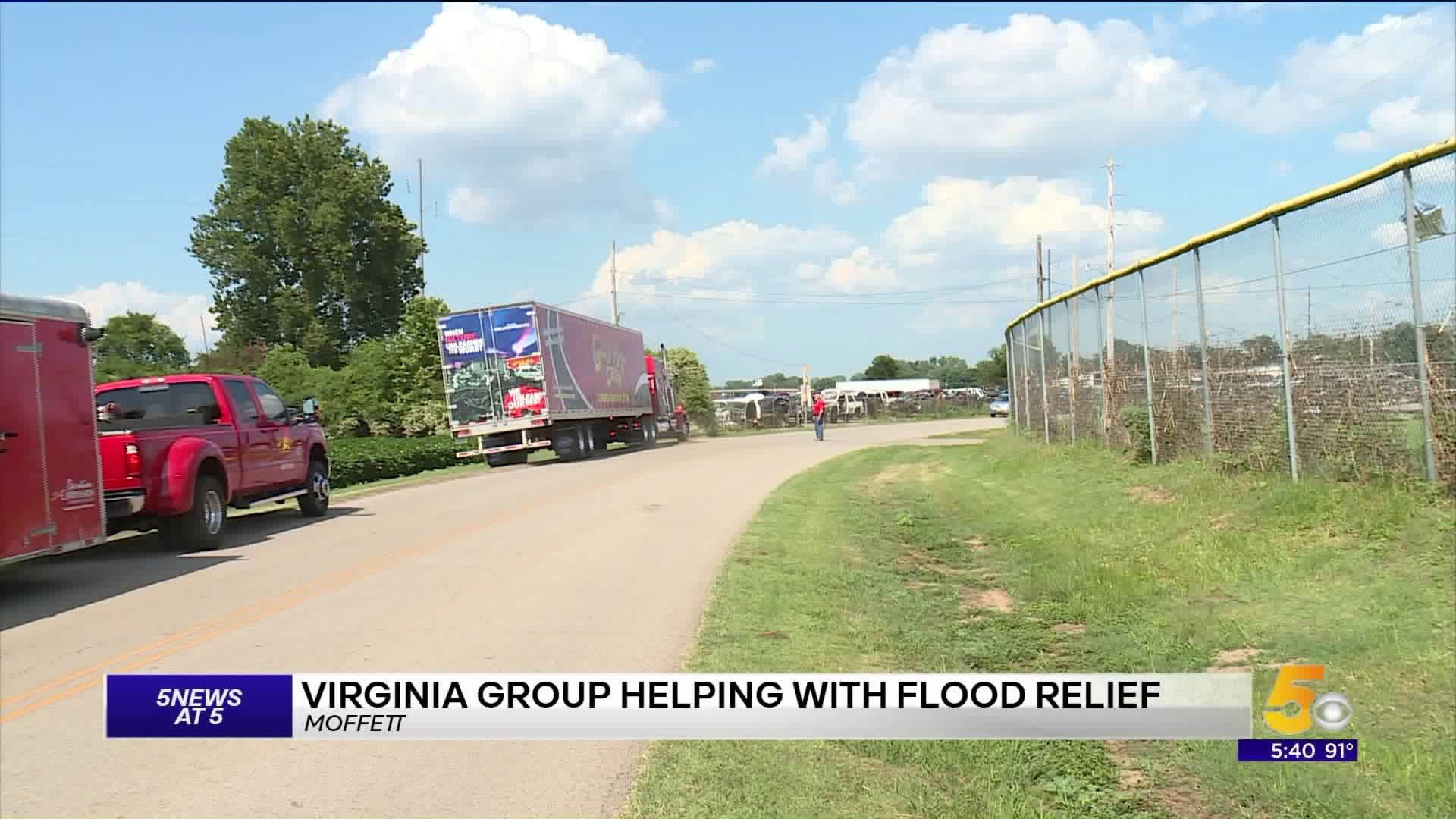Virginia Group Helping With Flood Relief At Moffett School
