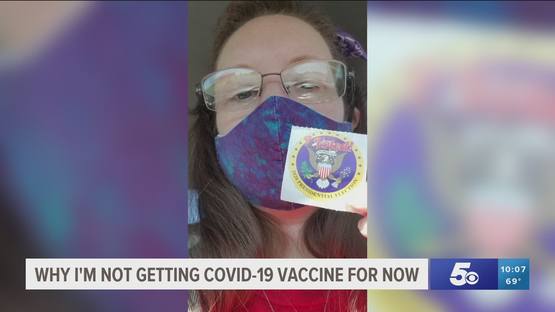 Rebecca Rowe discusses her decision to not get a COVID-19 vaccine because they are currently only authorized for emergency use, not fully FDA-approved.