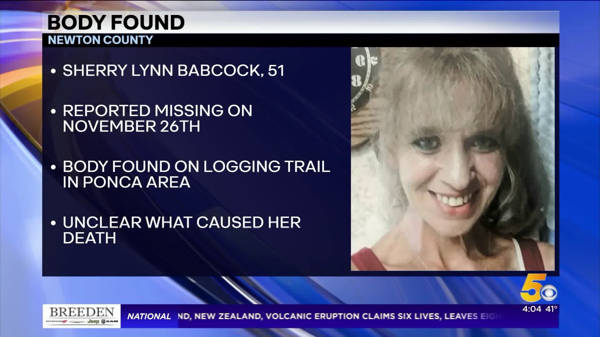 Body Of Missing Kansas Woman Found By Loggers In Newton County