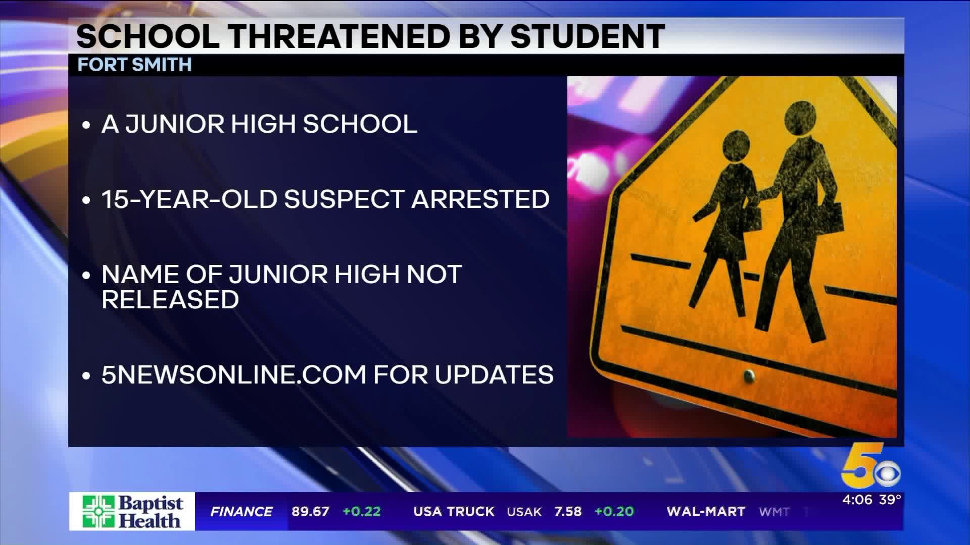Fort Smith School Threatened By Student On Social Media