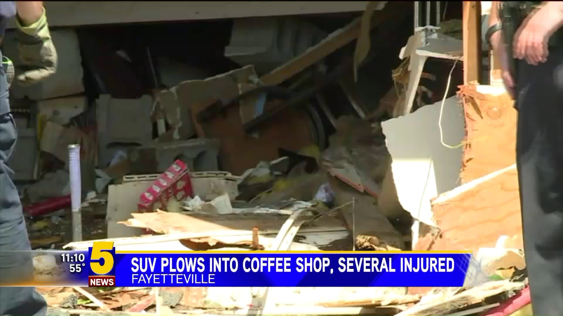 SUV Plows Into Coffee Shop