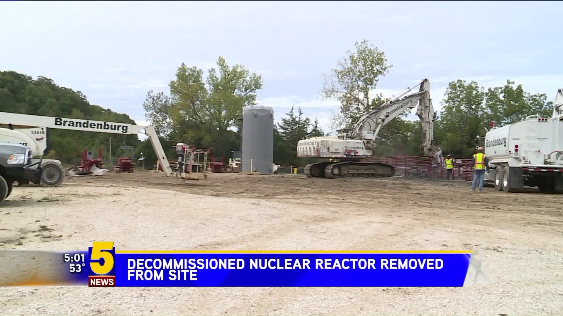Decommissioned Nuclear reactor Removed From State