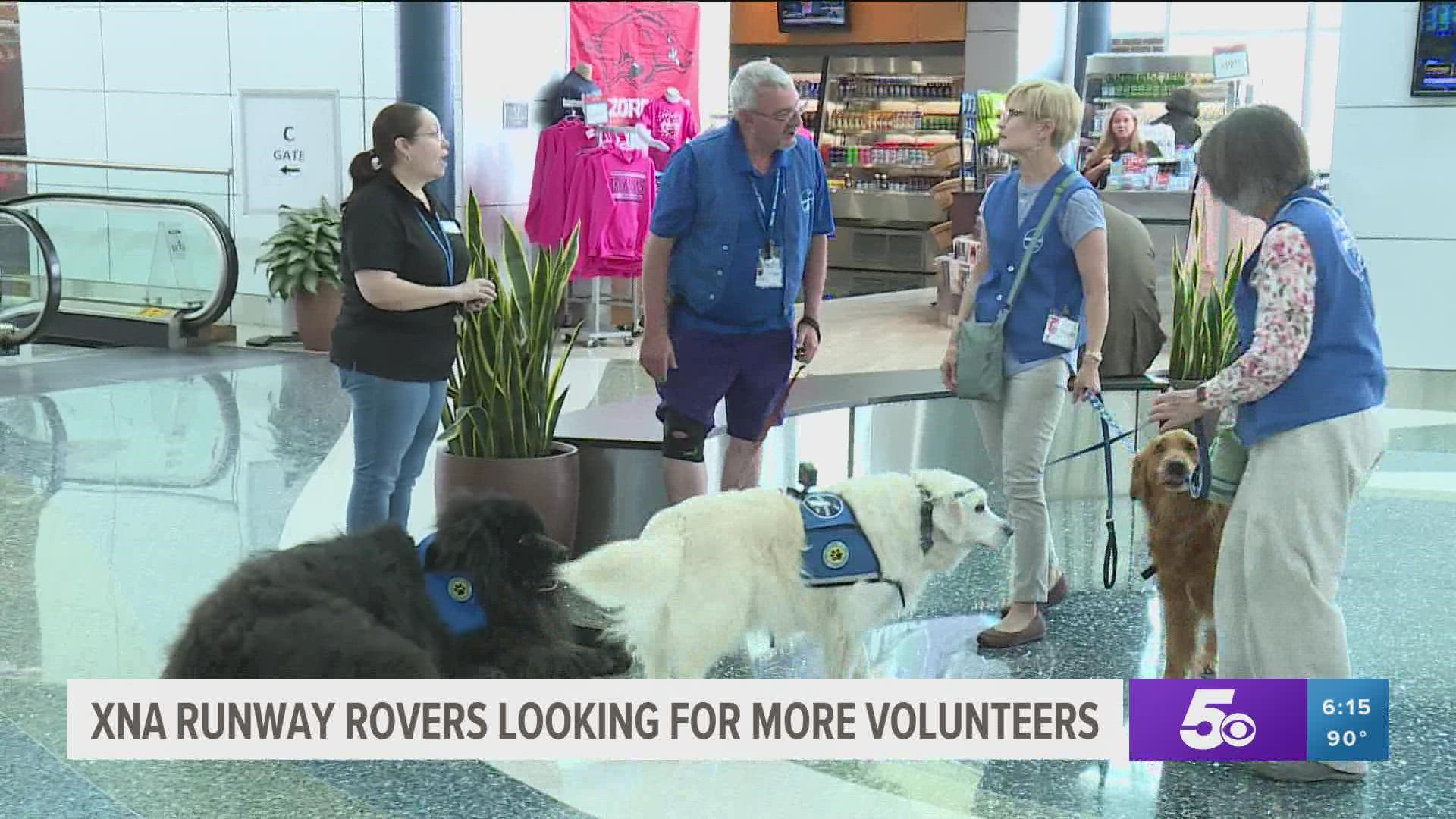 After taking a break during the height of the COVID-19 pandemic, the XNA Runway Rovers program is back and looking for more volunteers to interact with passengers.