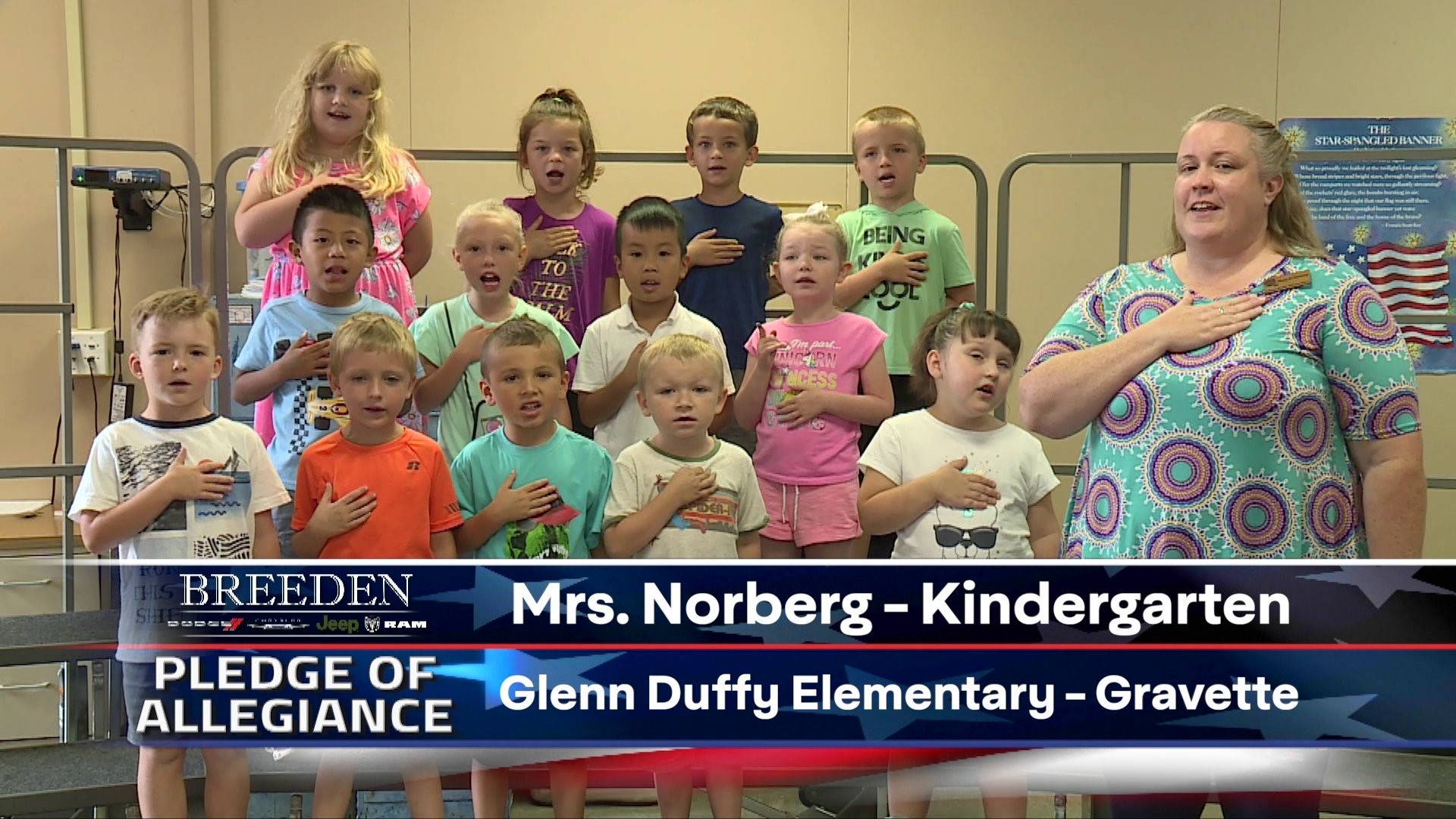 Mrs. Norberg  Kindergarten Glenn Duffy Elementary, Gravette
