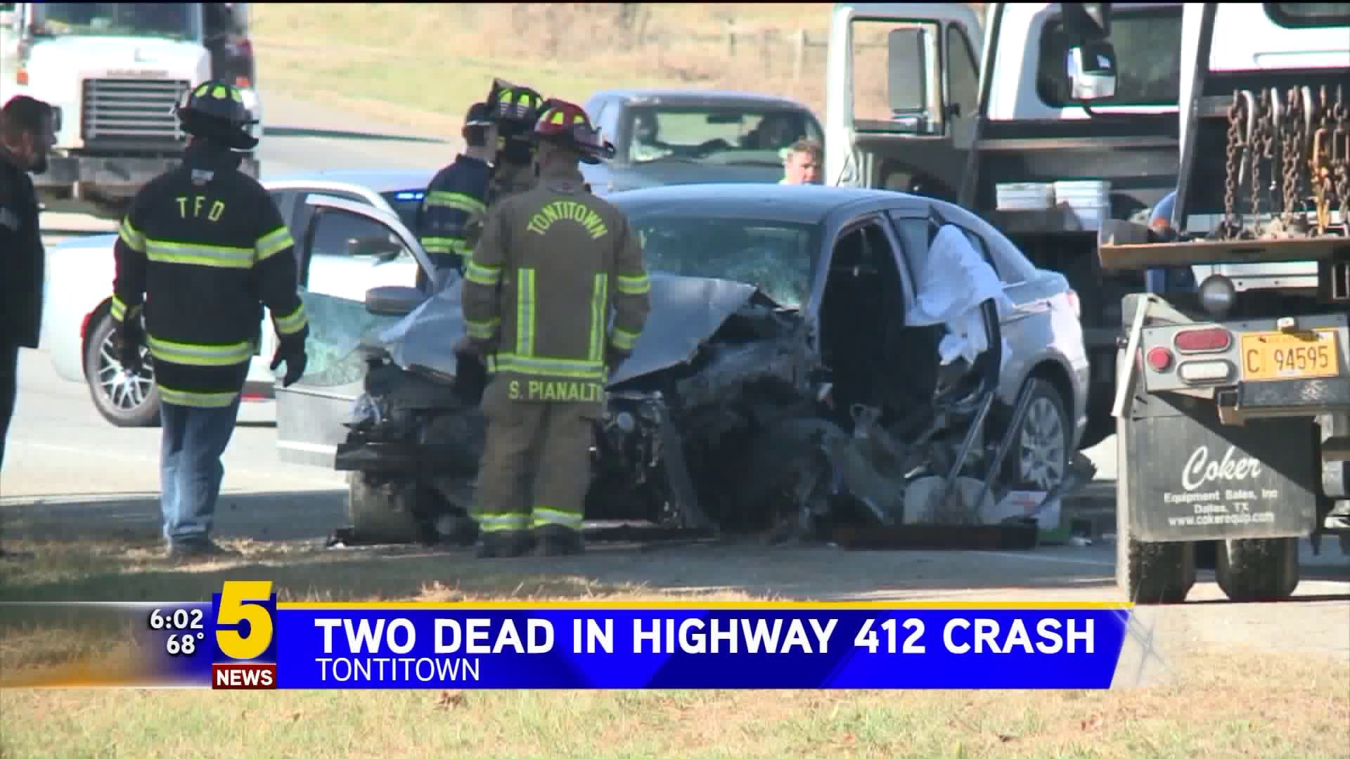 Two Dead In Highway 412 Crash