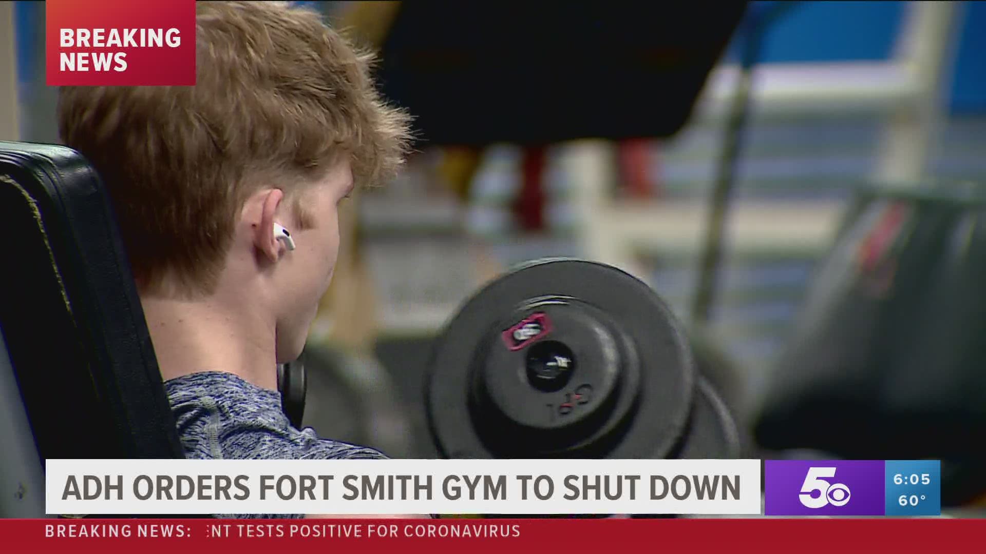 ADH orders Fort Smith gym to shut down