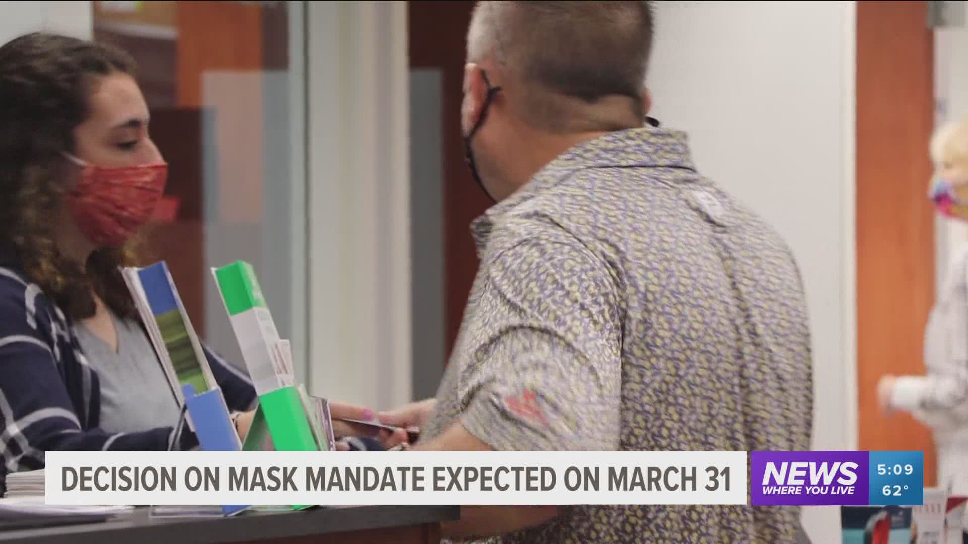 A decision on the Arkansas mask mandate expected by March 31