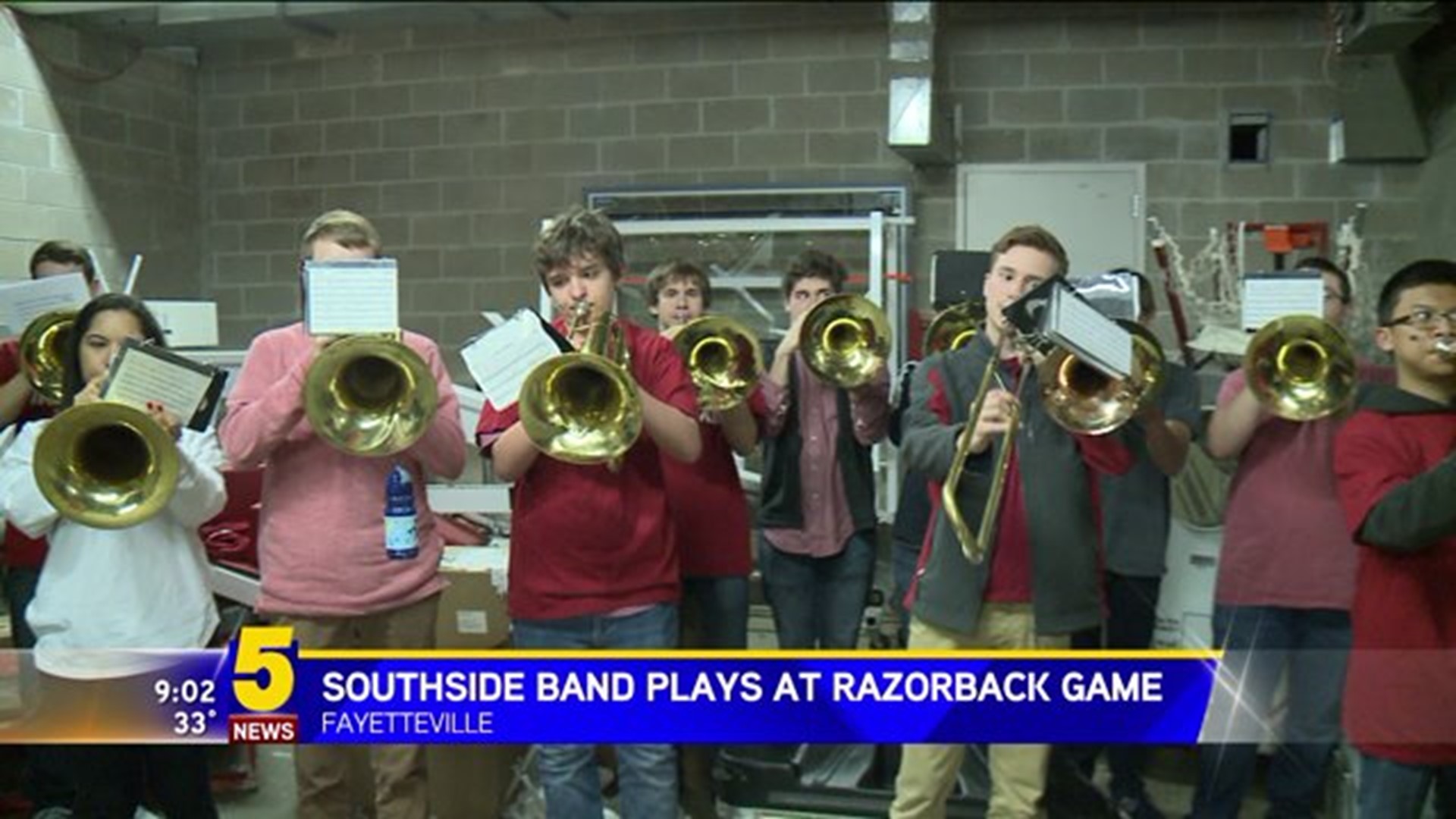 Southside Band Plays At Razorback Game