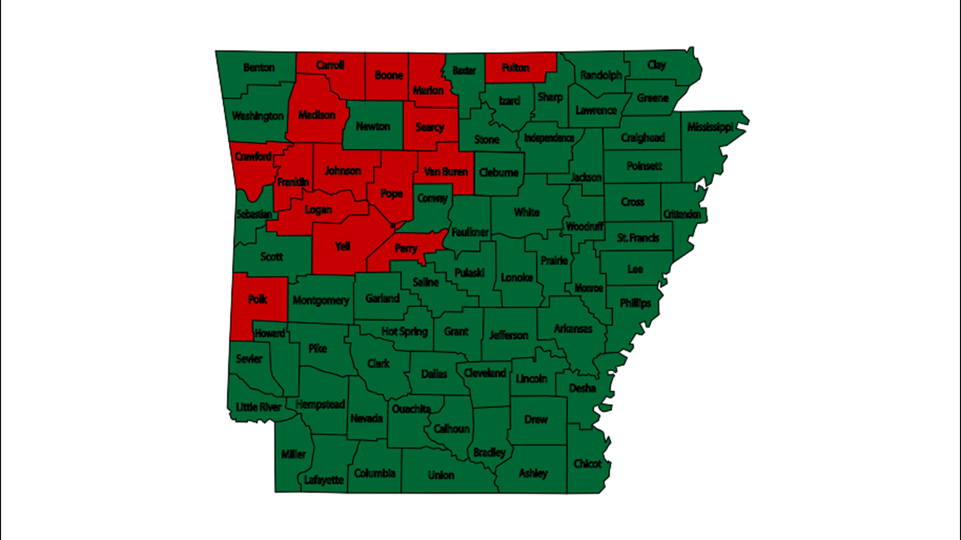 17 Arkansas Counties Under Burn Bans, Including NWA & River Valley