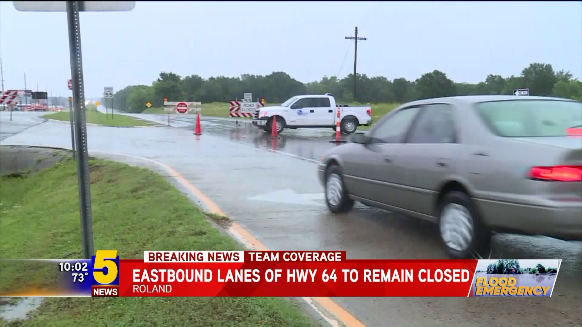 Eastbound Lanes of Hwy 64 to Remain Closed