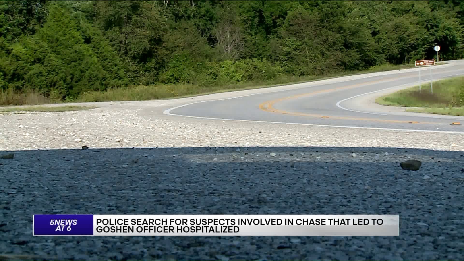 Goshen Police Officer Shot At During Pursuit, Injured In Crash