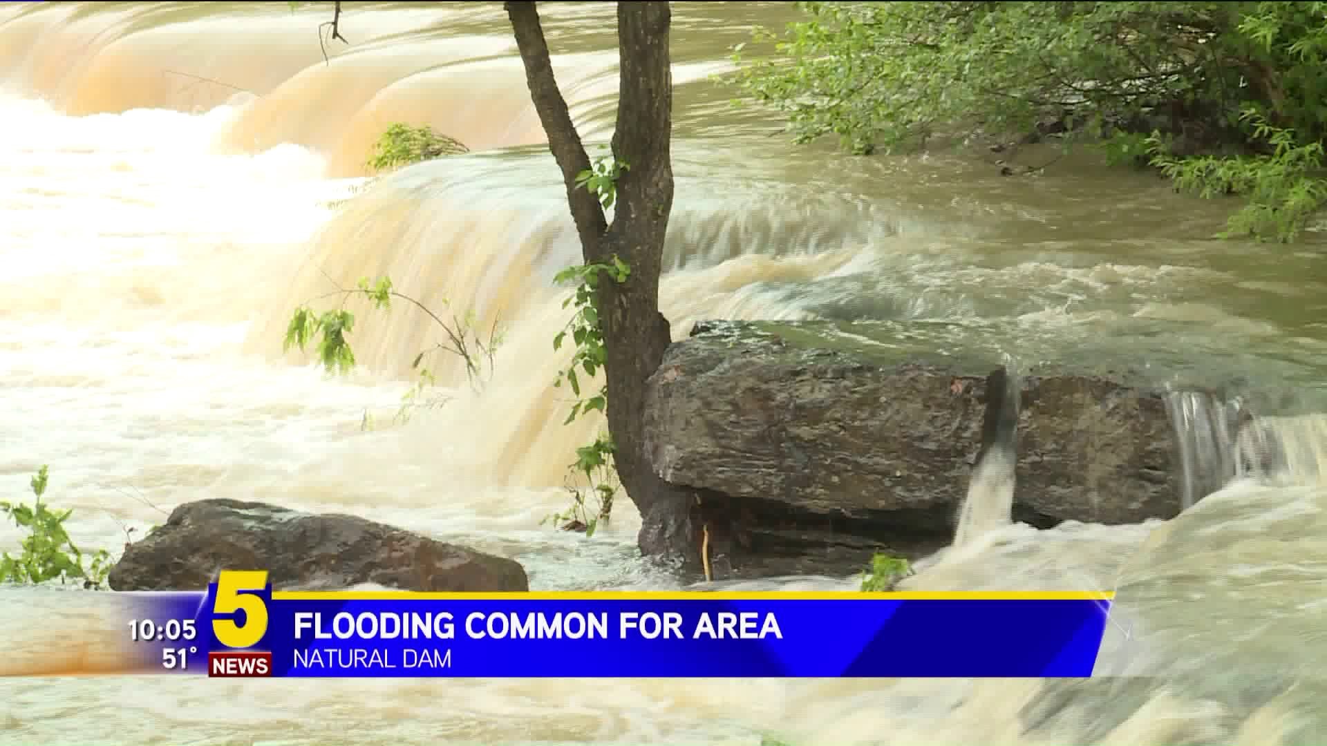 Flooding Common For Natural Dam Area