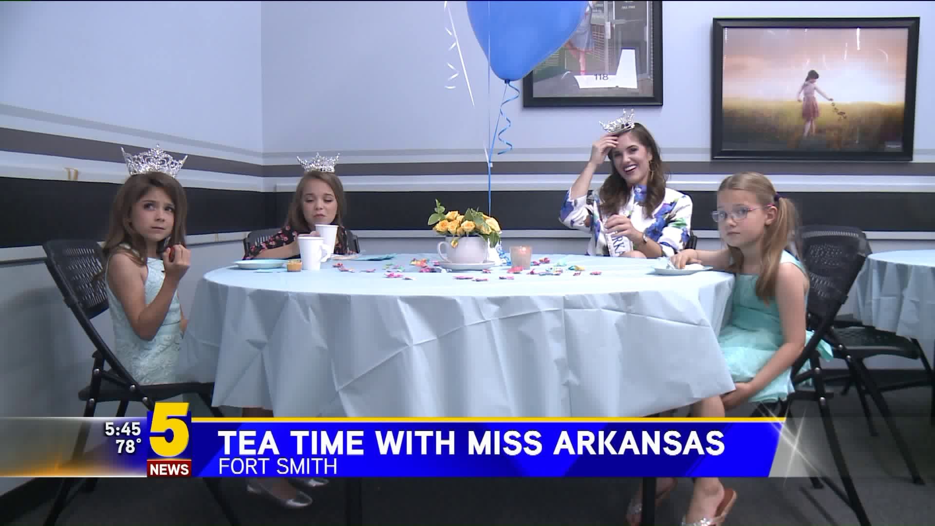 Miss Arkansas Hosts Tea Time At River Valley Dance Studio