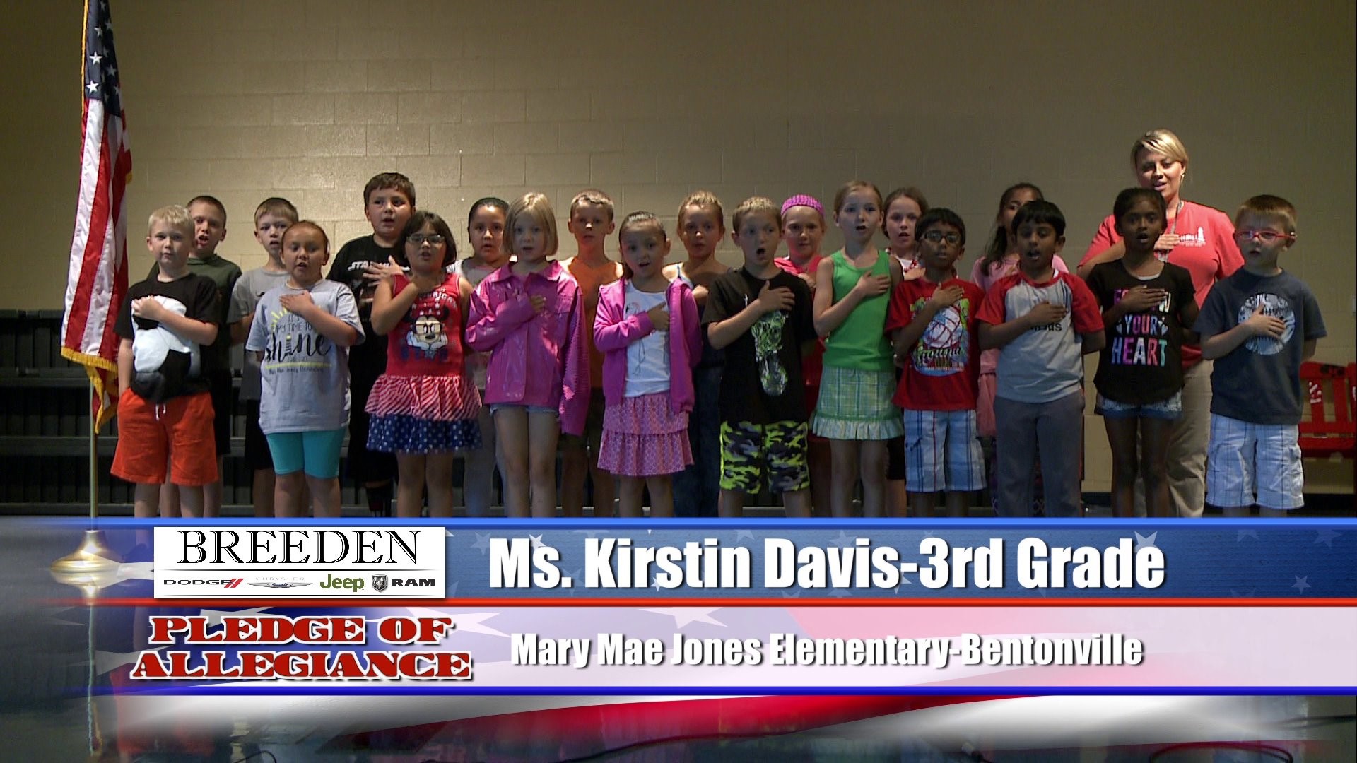 Ms. Kirstin Davis  3rd Grade  Mary Mae Jones Elementary  Bentonville