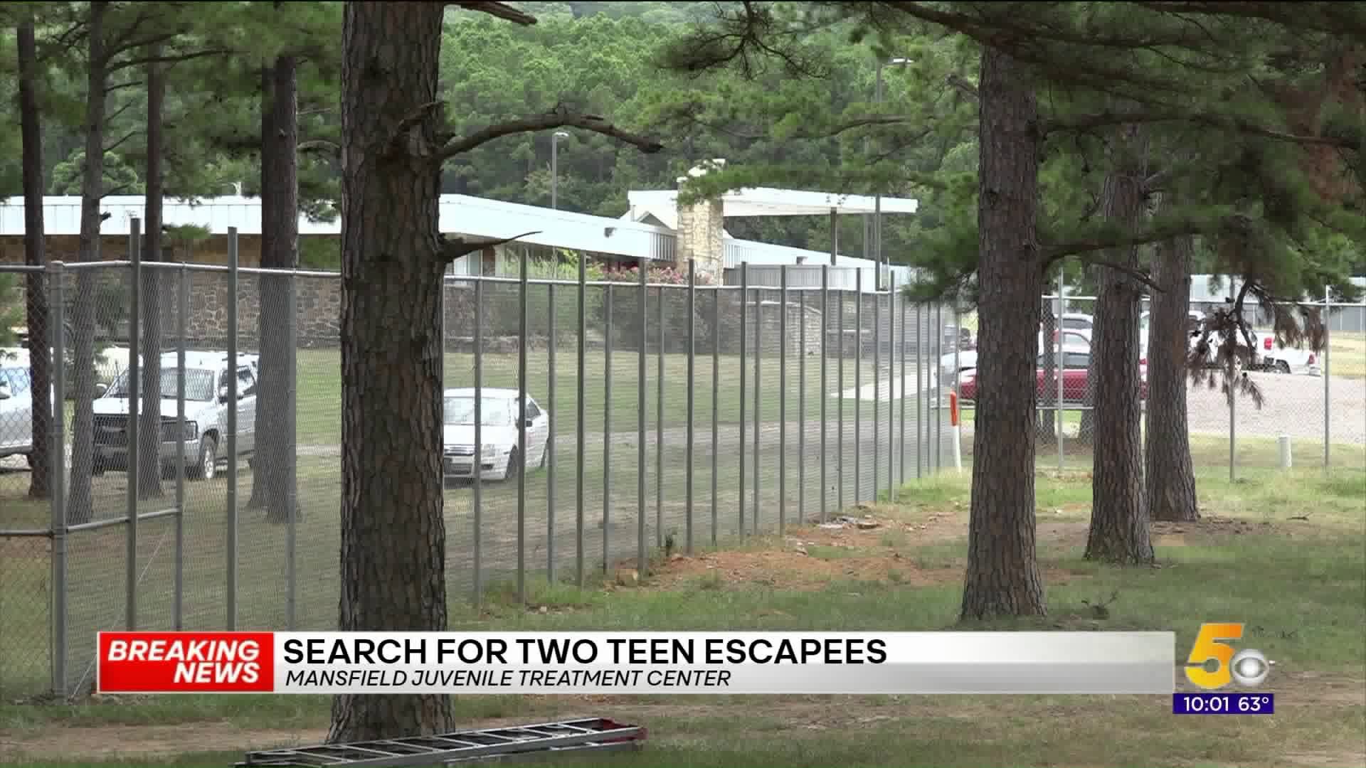 Authorities Searching For 2 Escapees From Mansfield Juvenile Treatment Center
