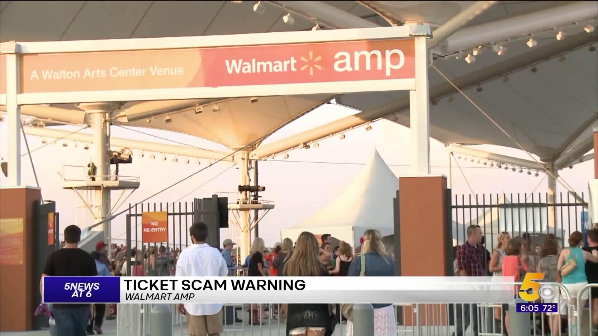 Walmart AMP Ticket Scam Warning