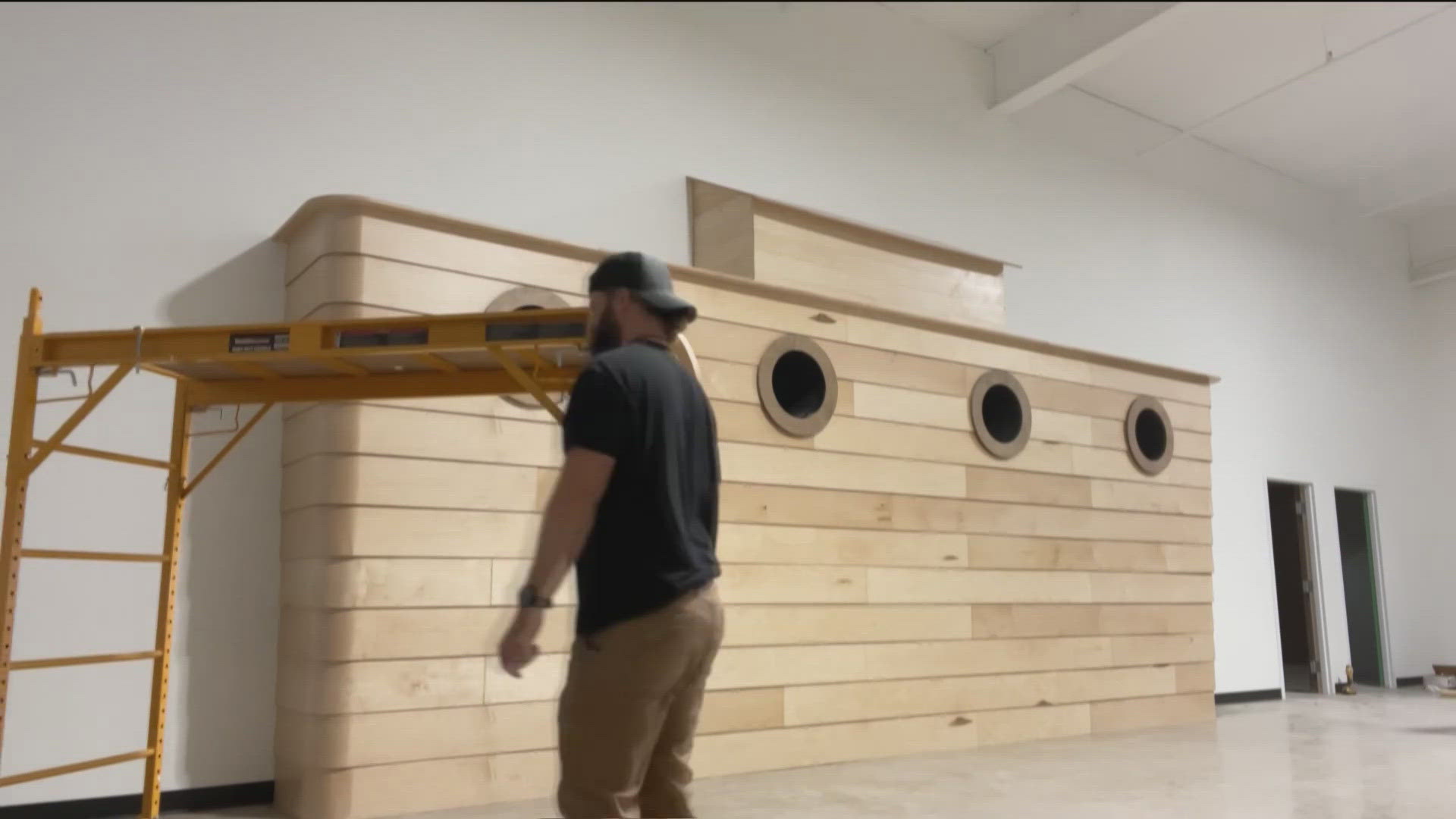 A man from Bentonville, Arkansas, has built a Noah's Arc replica.