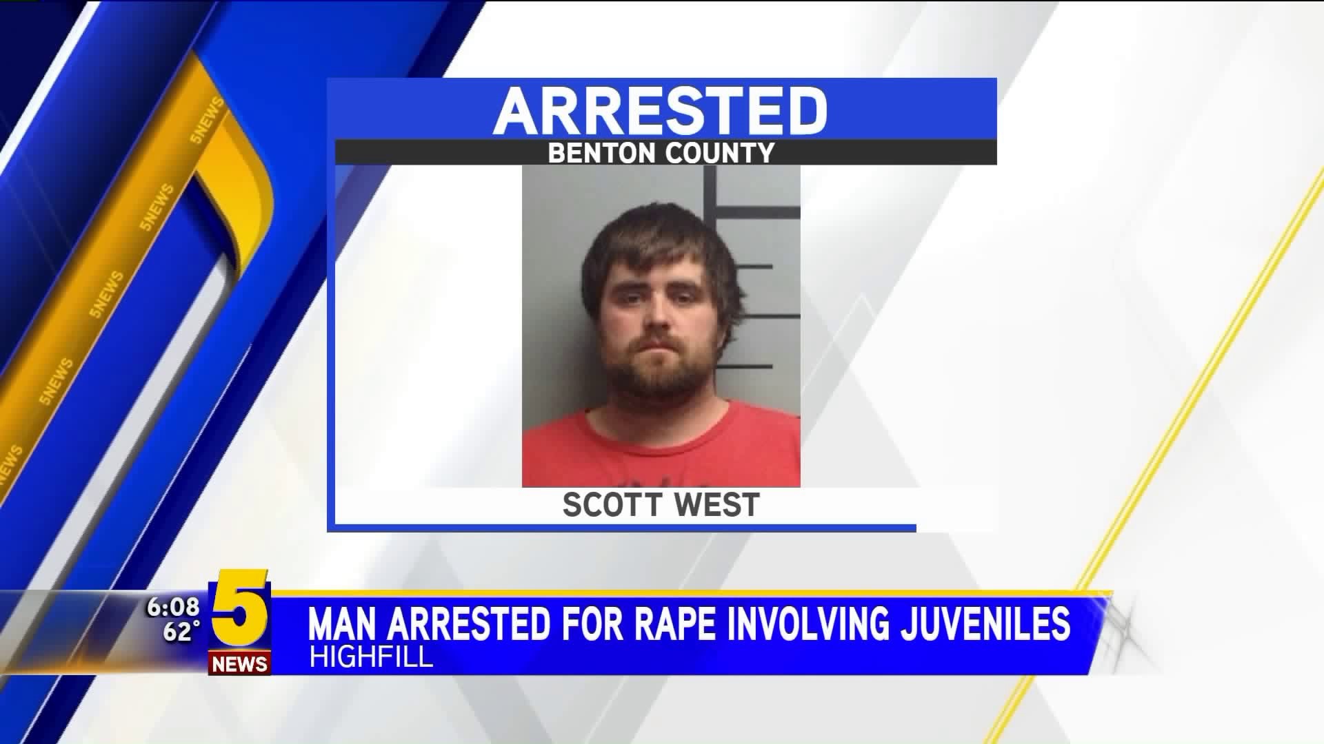 Man Arrested For Rape Involving Juveniles
