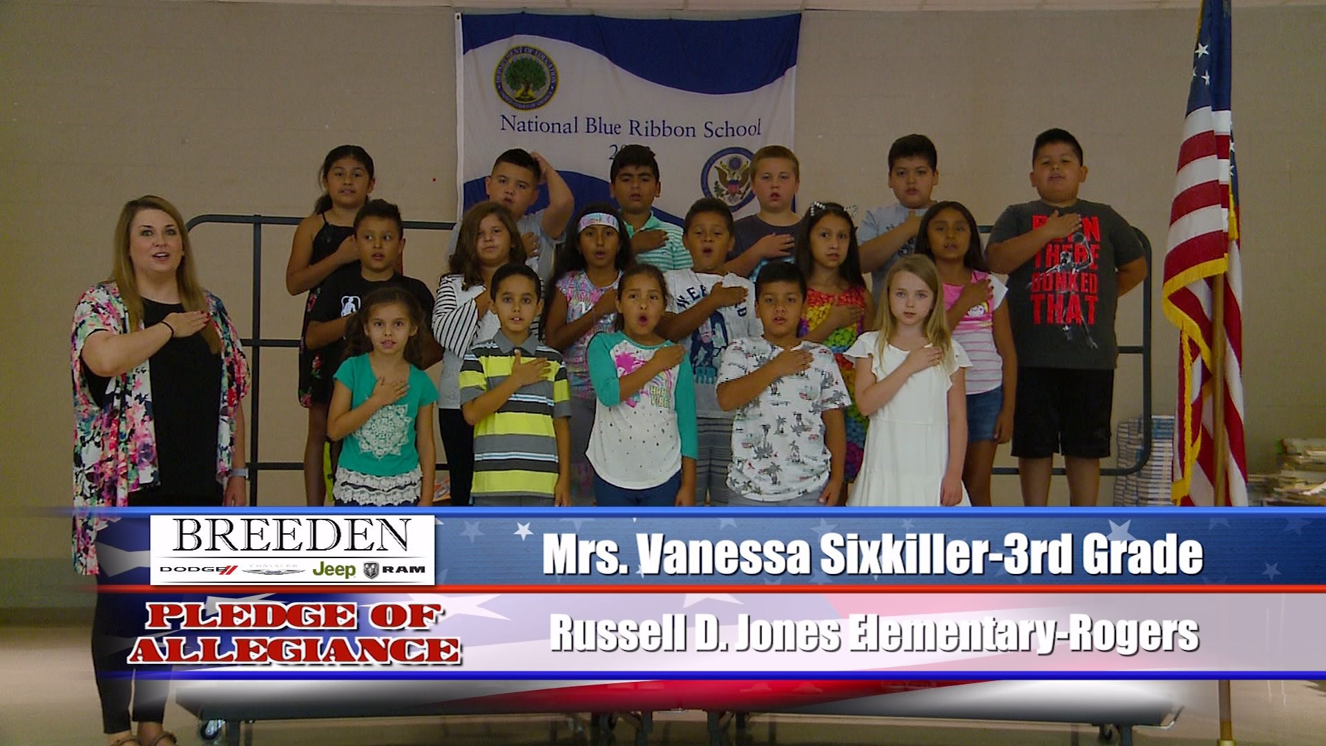 Mrs. Vanessa Sixkiller  3rd Grade Russell D. Jones Elementary, Rogers