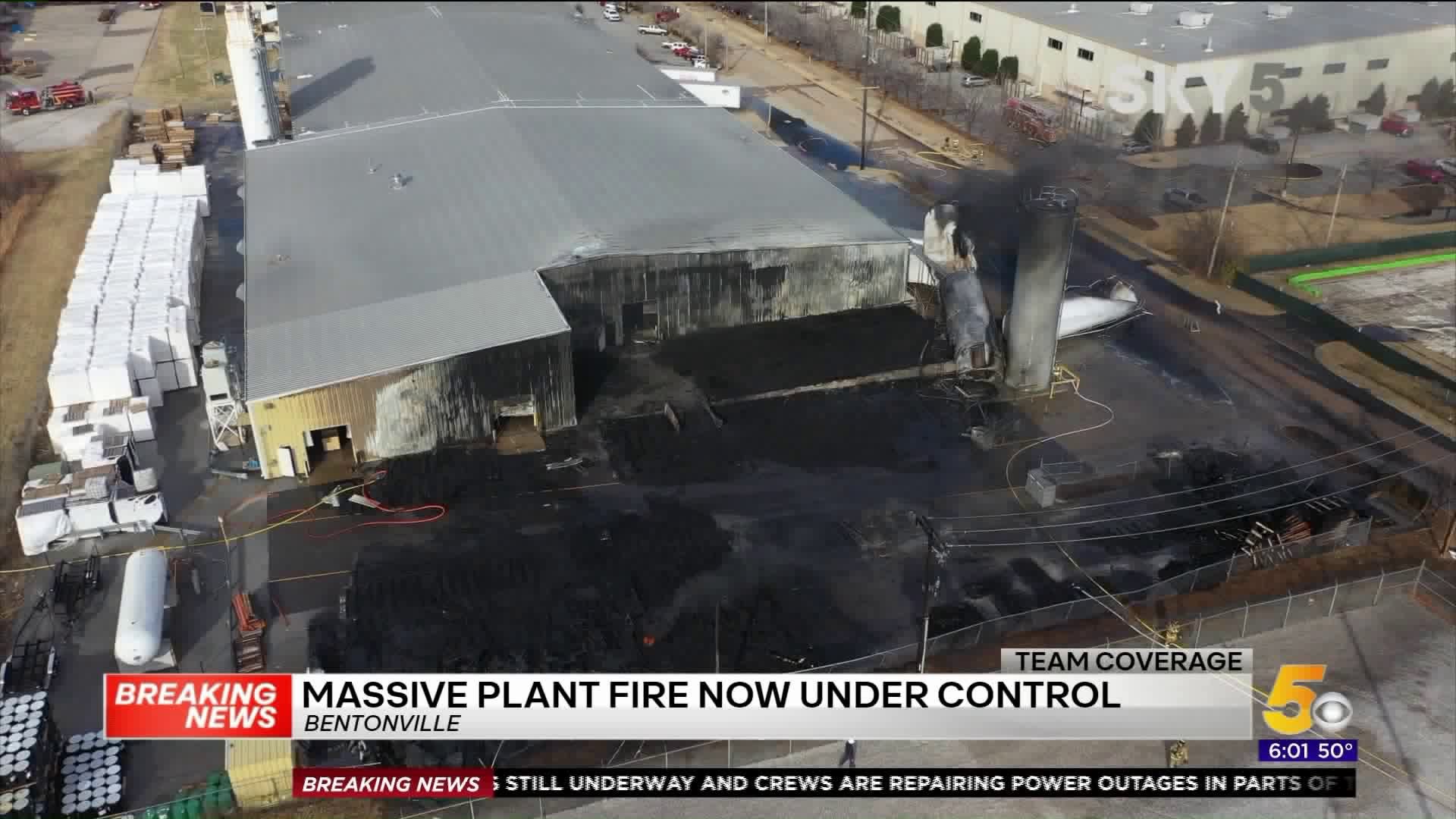 One Injured In Massive Bentonville Plant Fire