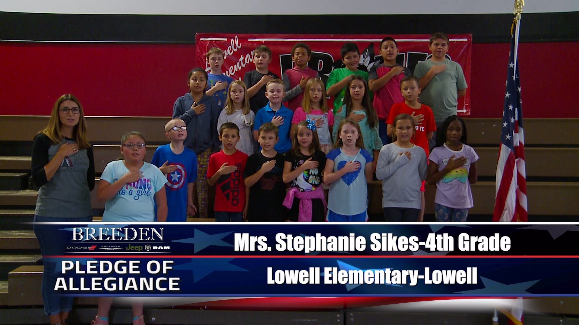 Mrs. Stephanie Sikes  4th Grade Lowell Elementary, Lowell