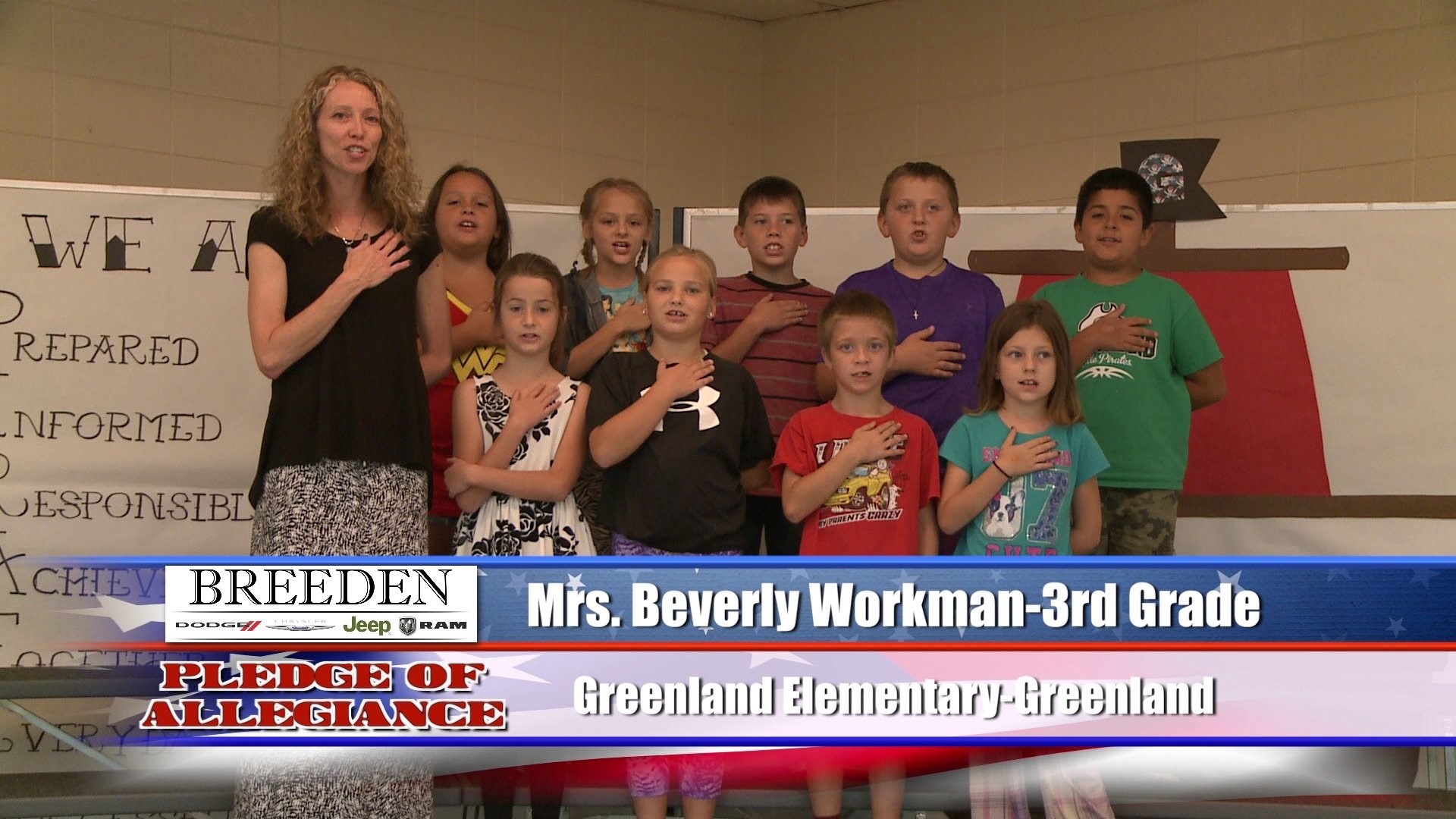 Mrs. Beverly Workman -3rd Grade  Greenland Elementary  Greenland