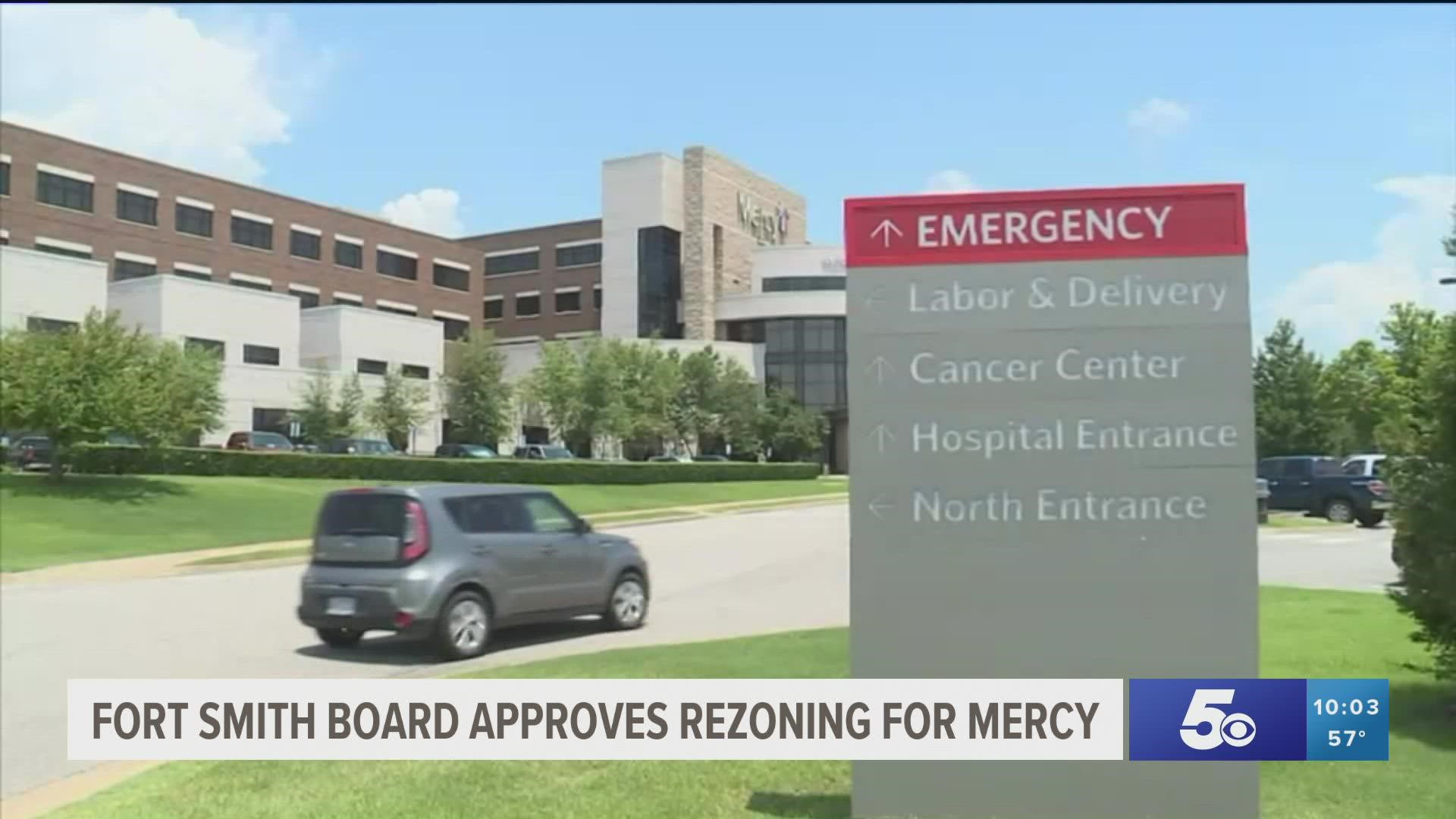 Fort Smith Board approves rezoning for Mercy work, OKs cyber security analyst