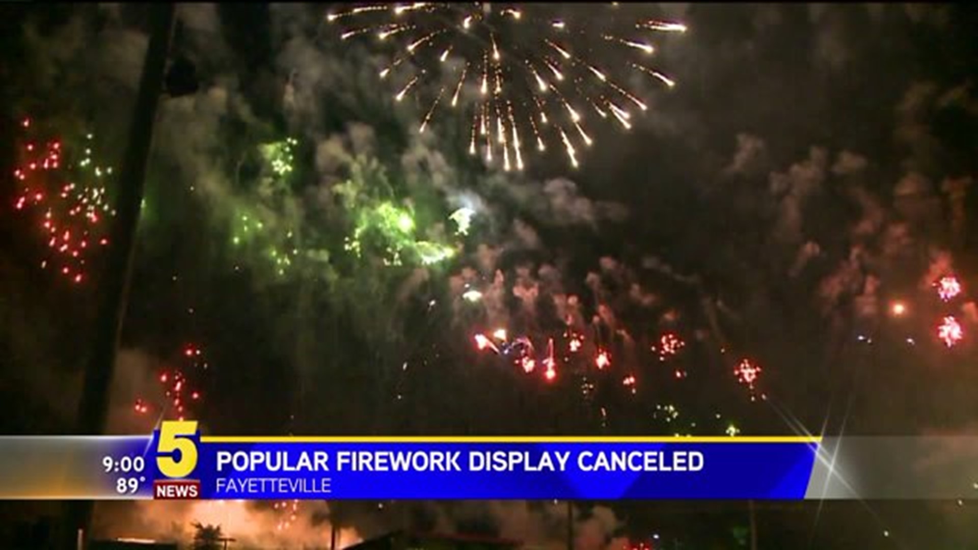 Popular Northwest Arkansas Fireworks Show Canceled