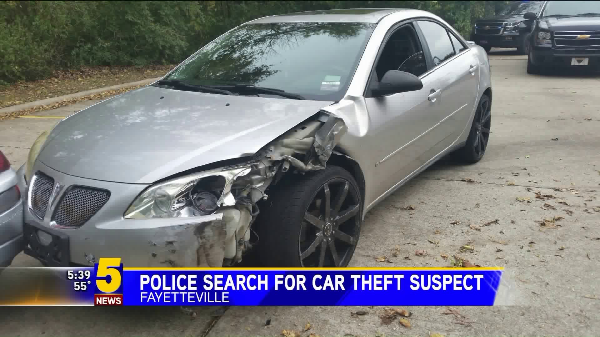 Fayetteville PD Search For Car Thief