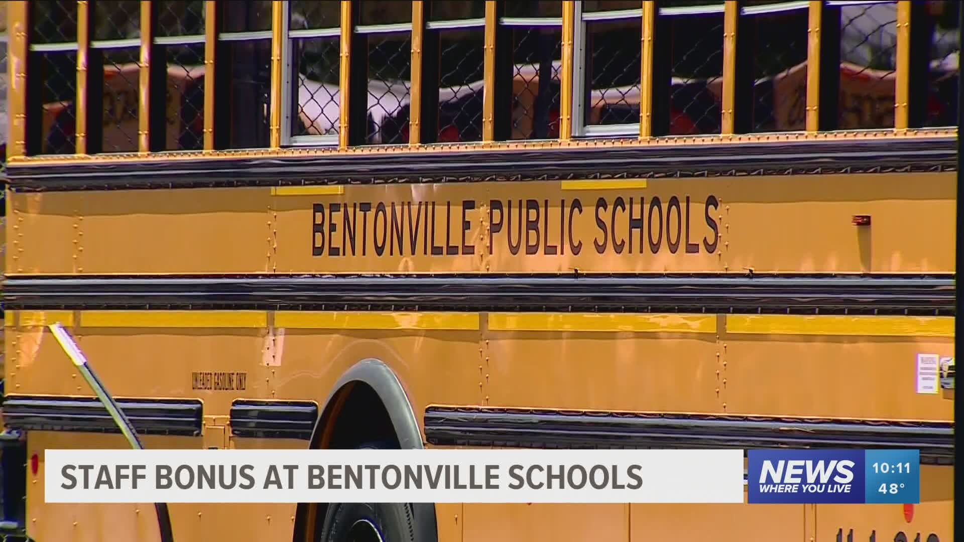 Bentonville School teachers and staff to receive bonuses this year