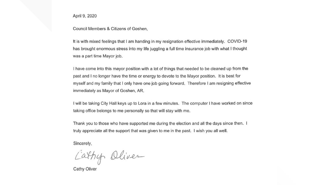 Goshen Mayor Resigns 5newsonline Com