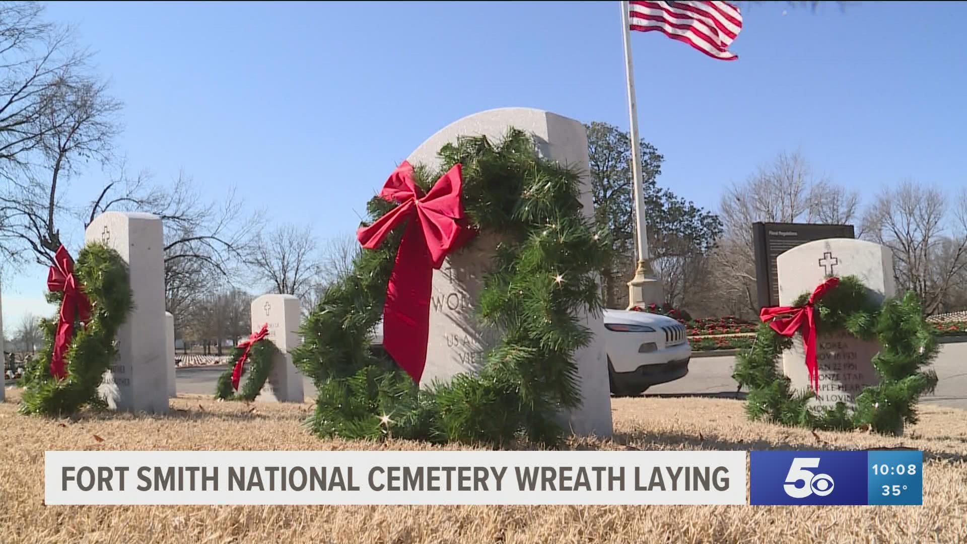 Over 16,000 wreaths were placed on headstones on Dec. 4, 2021.