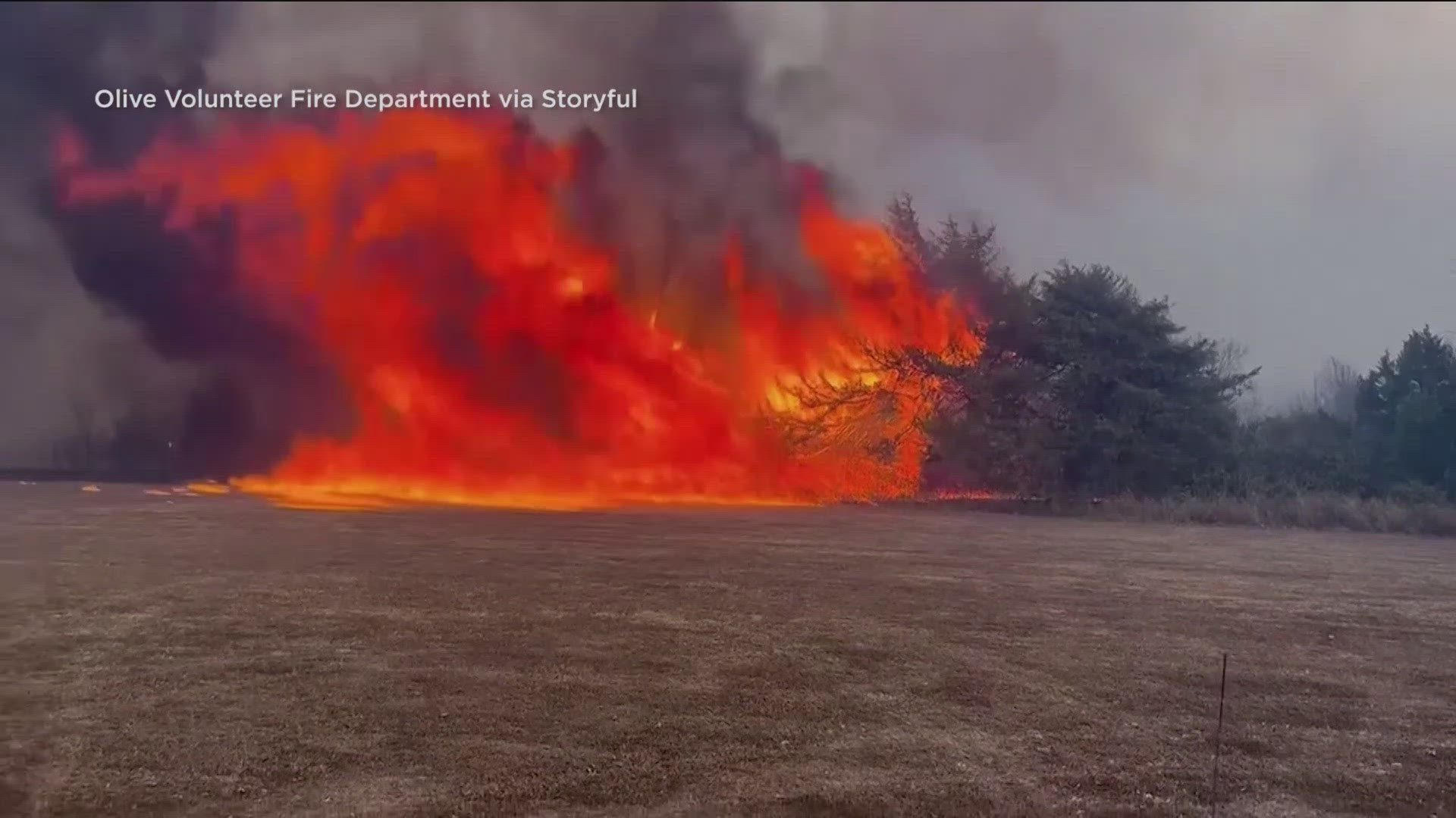 Evacuation orders were in place in Central Oklahoma on Tuesday, Oct. 29.