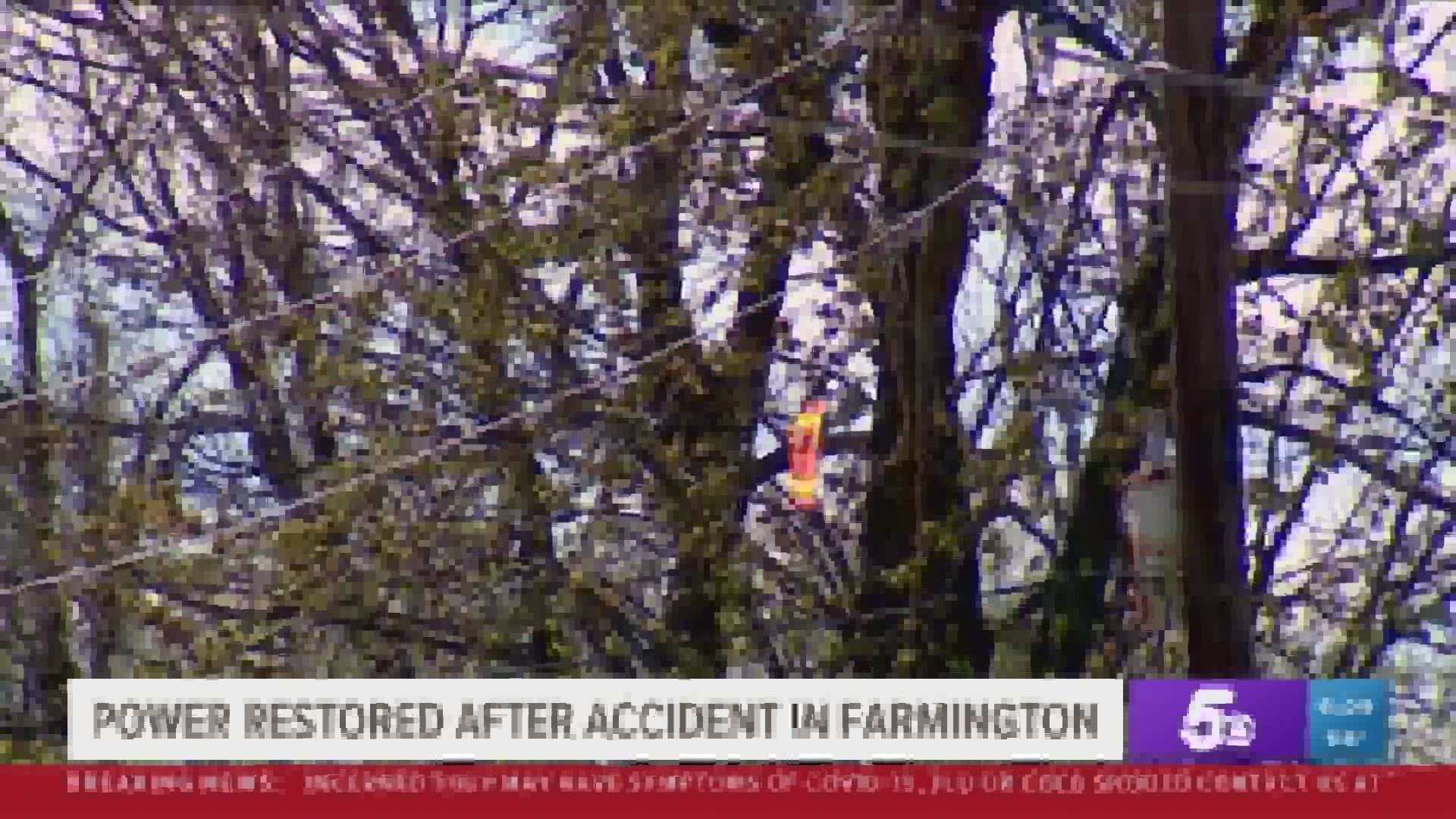 Power restored in Farmington after accident