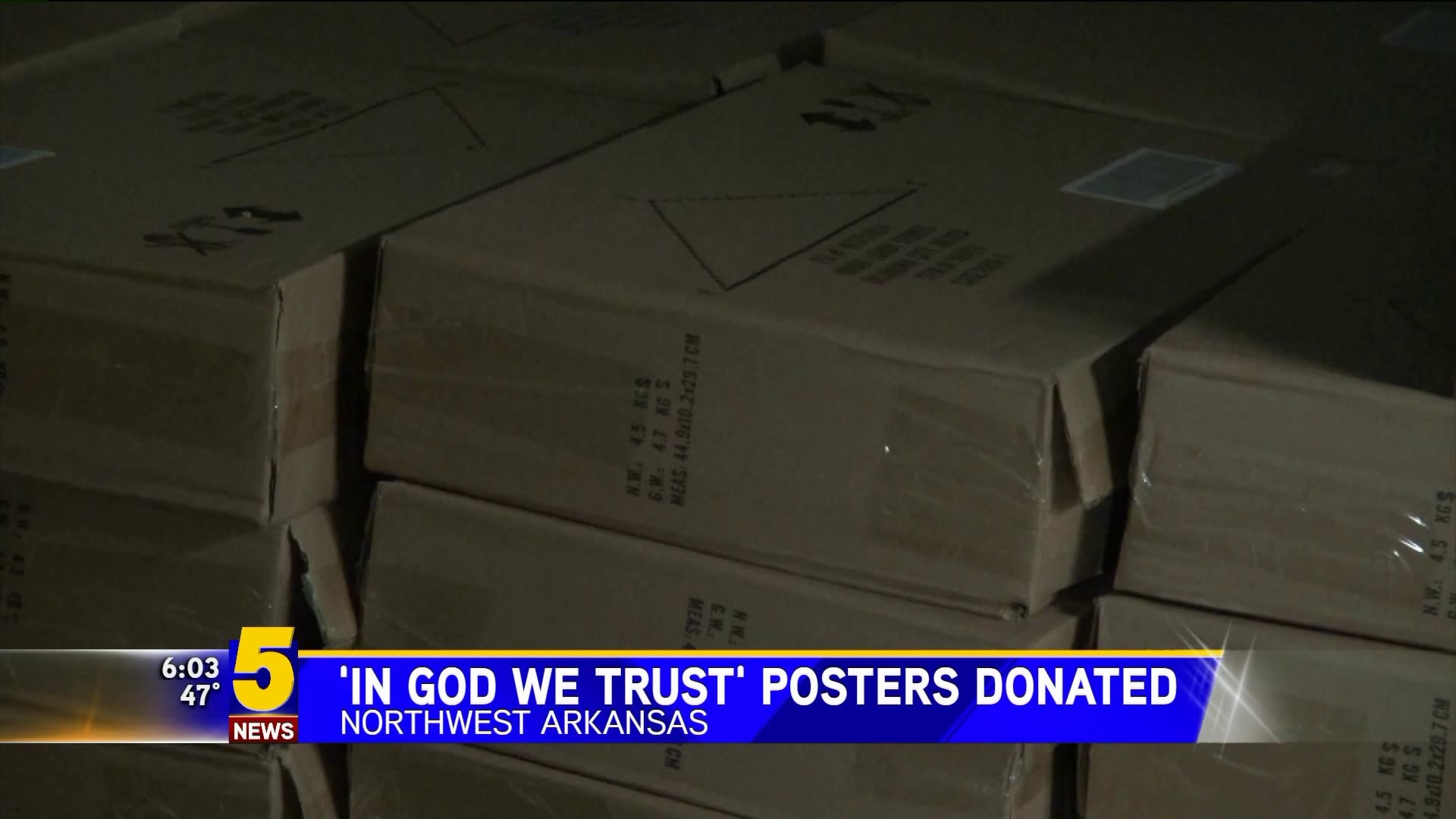 `In God We Trust` Posters Donated