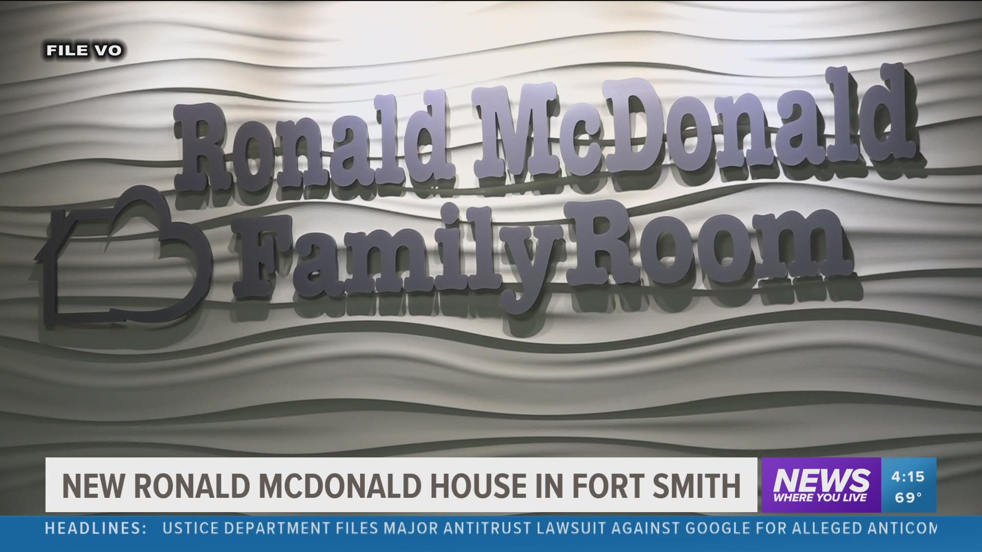 An anonymous donation is helping relieve stress for River Valley families with sick children. A new Ronald McDonald House will be built with the funds.
