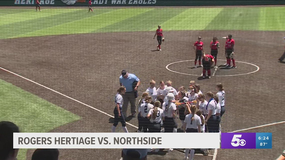 Rogers Heritage softball beats Northside